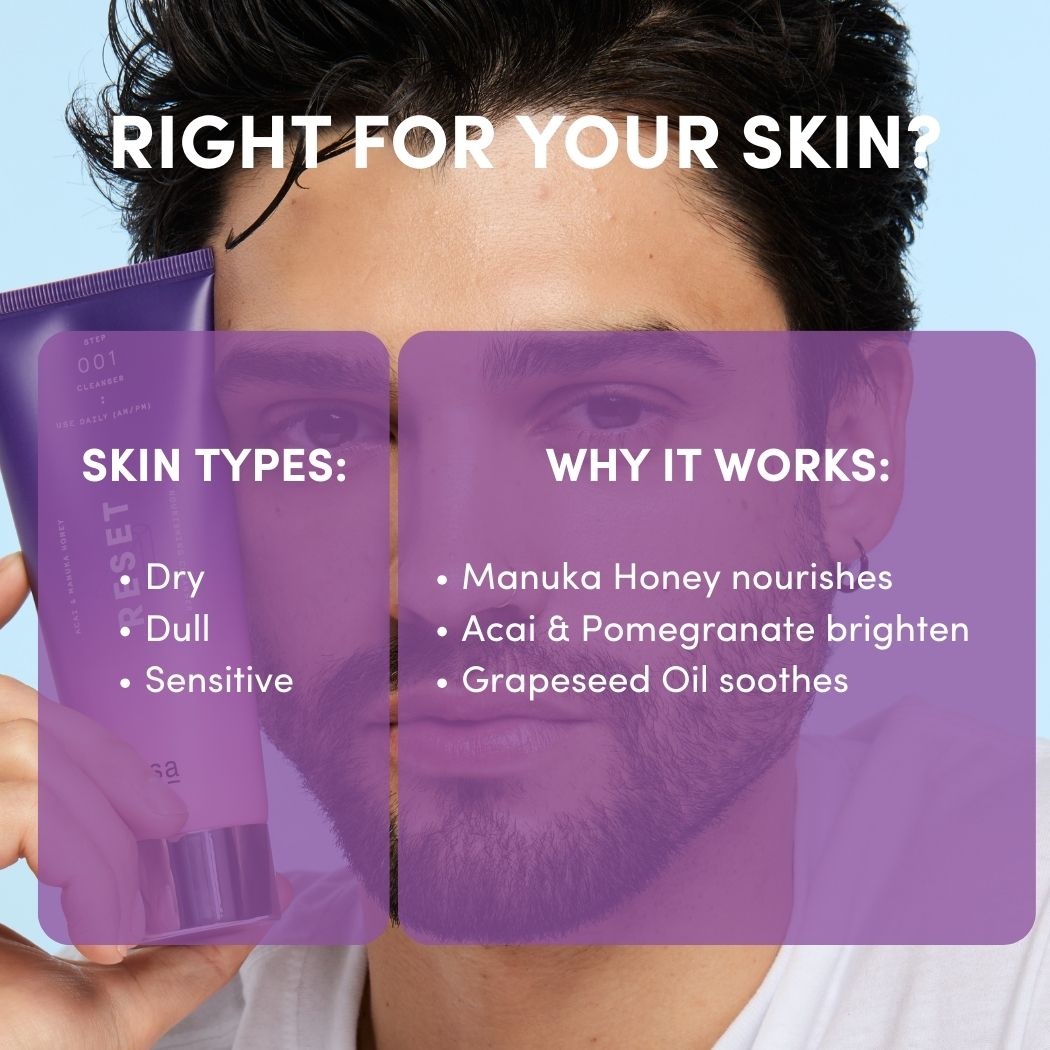 RESET Acai & Manuka Honey Nourishing Cleanser | PSA Skincare