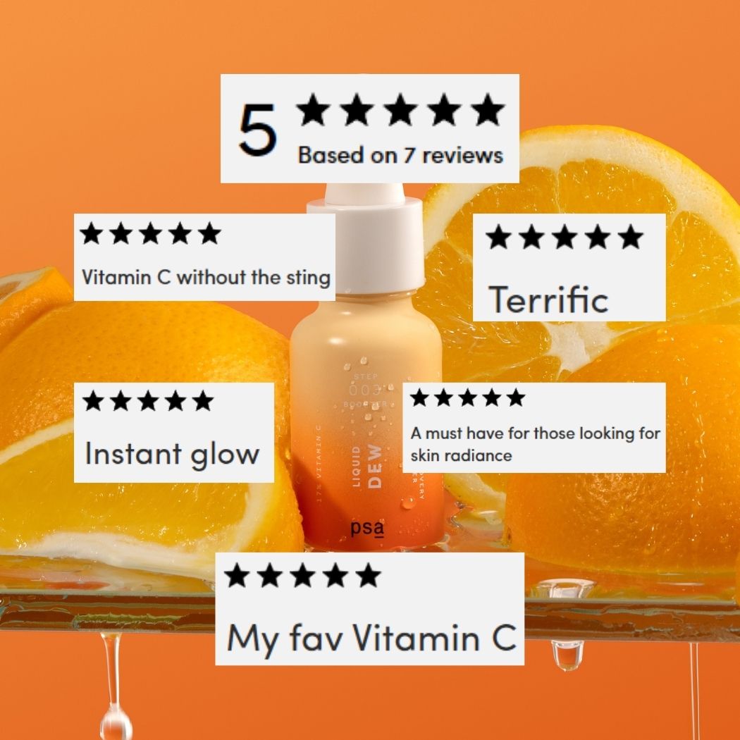 LIQUID DEW 17% Vitamin C Glow Recovery Booster | PSA Skincare